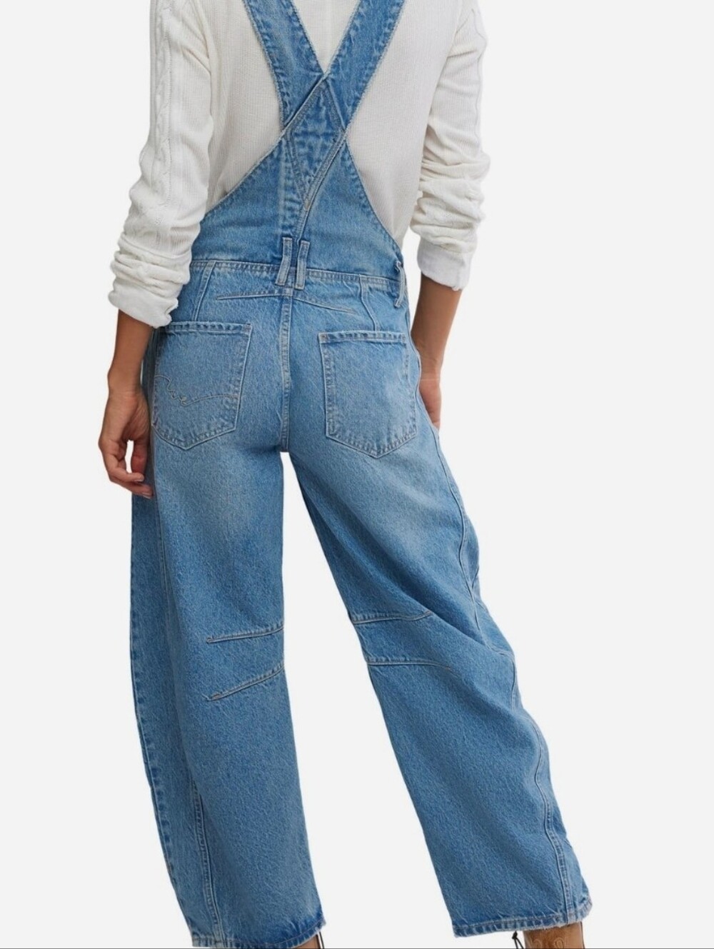 Free People Light Blue Denim Overalls - Picture 2 of 8